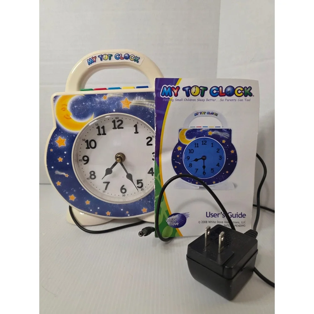 My Tot Clock Children's Sleep Trainer Clock w/ Adapter & Guide
